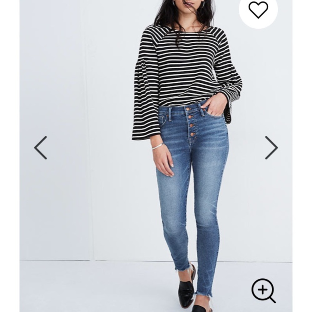 Madewell high rise skinny jean Cordova size 28